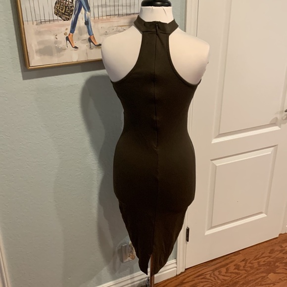 Obsession Cut-Out Bodycon Midi • Sz L - Picture 4 of 12